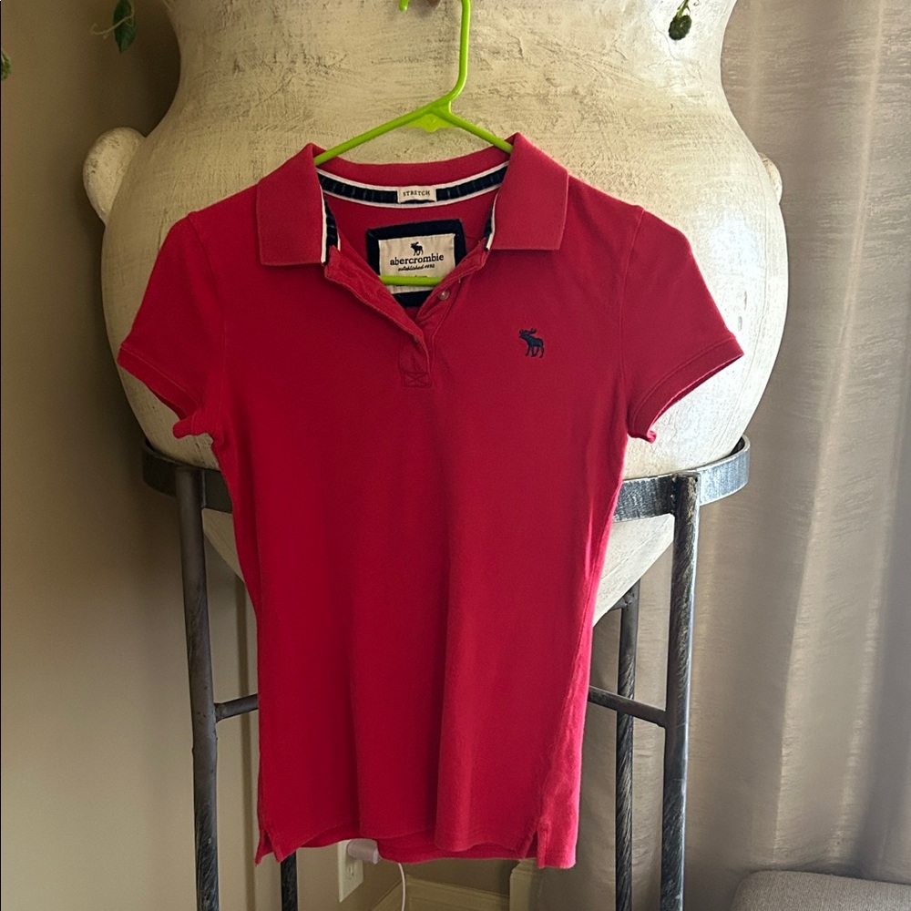 Abercrombie Kids Classic Red Polo Shirt